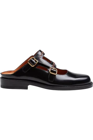 Marni Sko, Dame, Sort, 39 EU, Læder, Bambi 3.0 Moccasin Sabot Flats