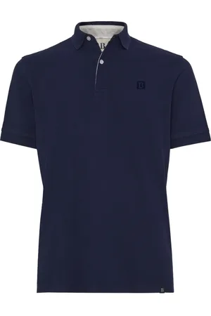Boggi Milano Top, Herre, Blå, 2XL, Bomuld, Regular Fit Bomuldspiqué Polo Shirt