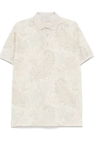 Etro Top, Herre, , 2XL, Roma Polo med grønne amøber