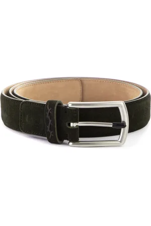 Ermenegildo Zegna Tilbehør, unisex, Grøn, 105 CM, Suede, Suede Bælte