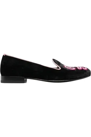 Scarosso Sko, Dame, Sort, 42 EU, Læder, Lady Nolita sorte loafers i velour