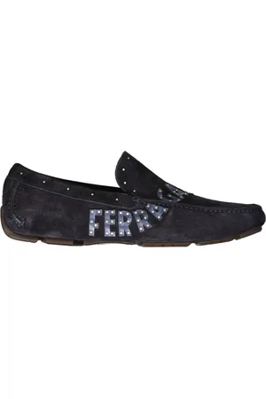 Salvatore Ferragamo Sko, Herre, Blå, 40 EU, Blå Loafer Andren Stil