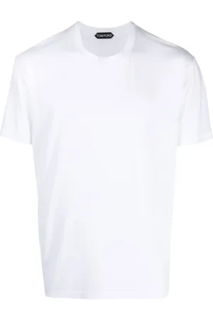Tom Ford Top, Herre, Hvid, 3XL, Bomuld, Lyocell Bomuld T-shirt