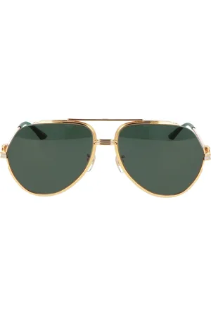 Casablanca Tilbehør, unisex, Gul, 61 MM, Uld, Oval Frame Solbriller Ew037