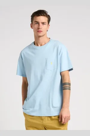 Ralph Lauren Top, Herre, Blå, 2XL, Bomuld, Lyseblå Klassisk T-shirt