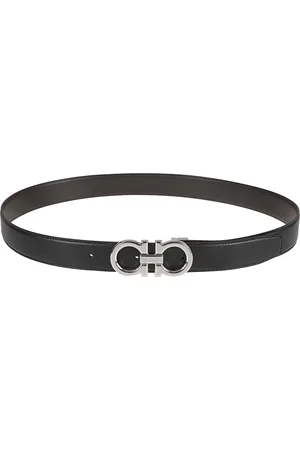 Salvatore Ferragamo Tilbehør, Herre, Sort, 115 CM, Læder, Kalvelæderbælte