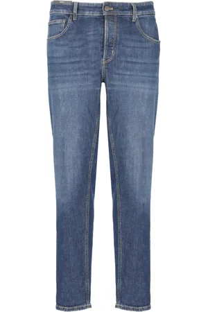 PT Torino Jeans, Herre, Blå, W34, Bomuld, Blå Denim Bomuld Jeans til Mænd