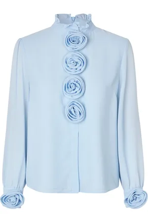 Crās Bluser & Skjorter, Dame, Blå, L, Polyester, Loraine Shirt
