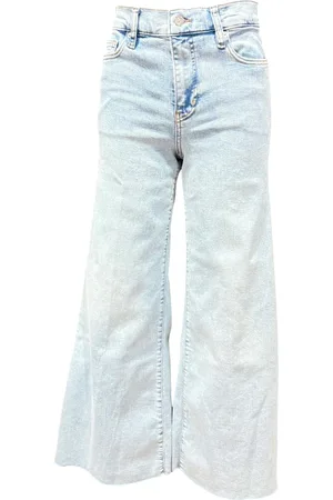 Frame Jeans, Dame, Blå, W30, Bomuld, Cropped Palazzo Jeans