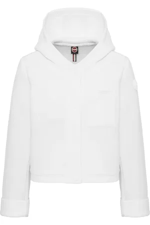Colmar Jakke, Dame, Hvid, M, Uld, Hvid Forårsfrakke med Trykknapper