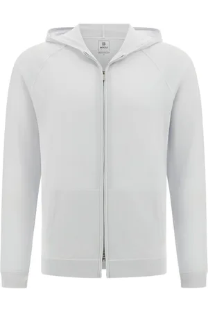 Boggi Milano Sweathshirts & Hoodies, Herre, Blå, XL, Uld, Merino Wool Full Zip Jumper