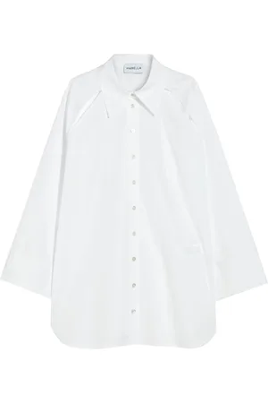 MARELLA Bluser & Skjorter, Dame, Hvid, 3XS, Bomuld, 001 Gardena Skjorte