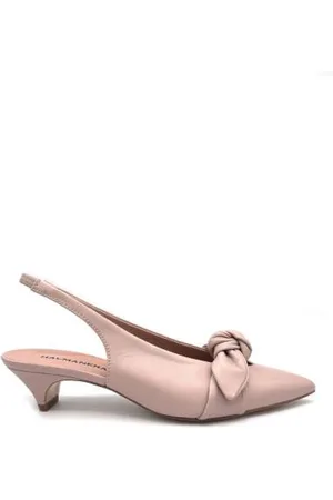 HALMANERA Sko, Dame, , 36 EU, Læder, Elastisk Hæl Læder Slingback med Bue