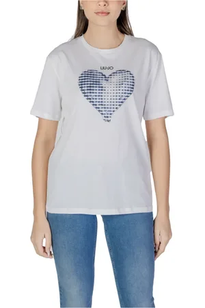 Liu Jo Top, Dame, Hvid, M, Bomuld, Chic Printet Tee