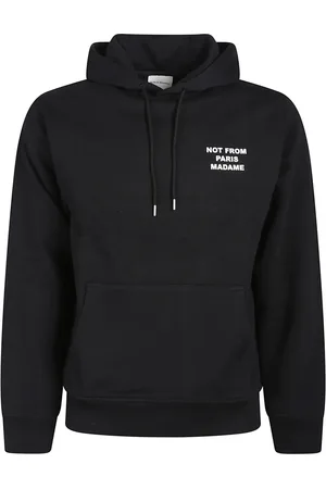 Drôle de Monsieur Sweathshirts & Hoodies, Herre, Sort, M, Bomuld, LE Hoodie Slogan Scarlet