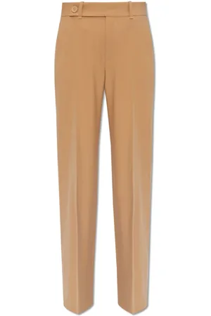 Chloé Bukser, Dame, Brun, 2XS, Uld, Pleat-front Bukser