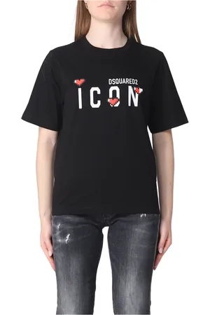 Dsquared2 Top, Dame, Sort, M, Uld, Stilfuld Skjorte