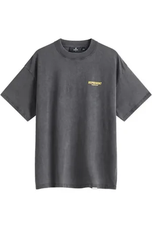 Represent Top, Herre, Grå, XL, Bomuld, Logo Bomuld T-shirt