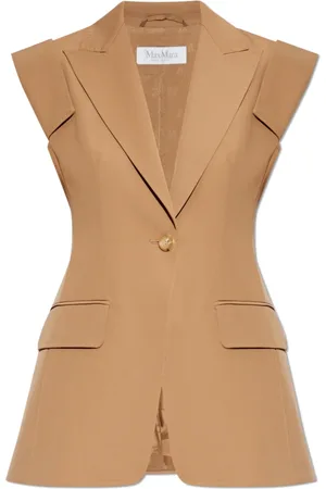 Max Mara Jakke, Dame, Brun, M, Uld, Bergamo Vest