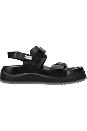 Premiata Sko, Dame, Sort, 38 EU, Læder, Plateau sandaler i læder