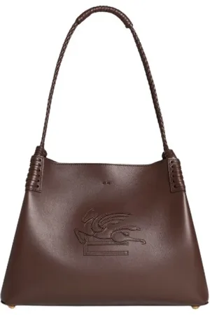 Etro Taske, Dame, Brun, ONE SIZE, Læder, Læder Shopper Taske Libra