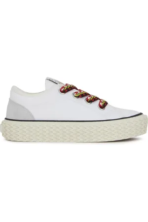 Lanvin Sko, Herre, Hvid, 40 EU, Bomuld, Curbies Low-Top Sneakers