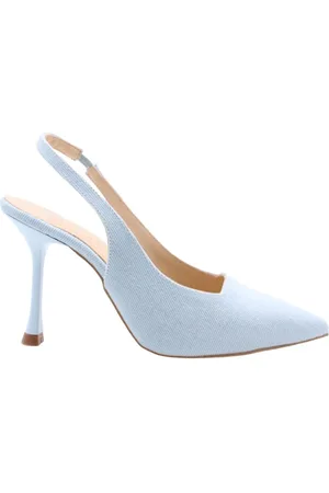 March23 Sko, Dame, Blå, 38 EU, Læder, Chic Slingback Hæle