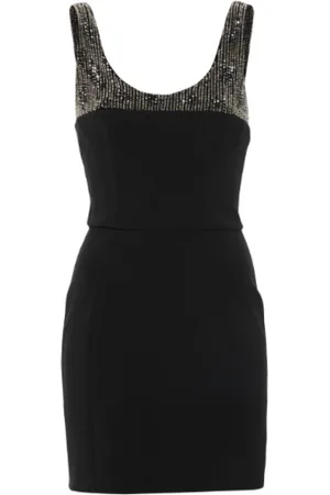 Elisabetta Franchi Kjole, Dame, Sort, L, Polyester, Kort Kjole