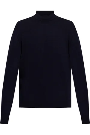 Maison Margiela Strik, Herre, Blå, L, Cashmere, Rullekrave