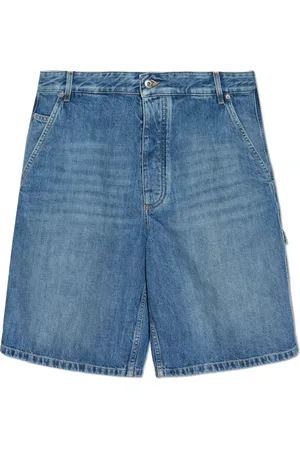 Bottega Veneta Shorts, Herre, Blå, M, Denim, Knælange denimshorts