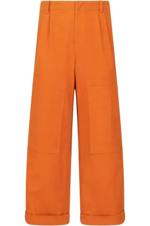 Etro Bukser, Herre, , S, Bomuld, Cotton Wide-Leg Bukser
