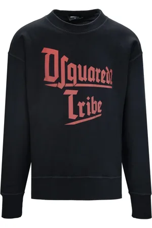 Dsquared2 Sweathshirts & Hoodies, Herre, Sort, M, Bomuld, Pullover Sweatshirt