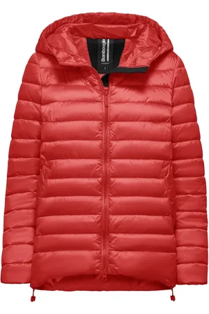 Bomboogie Jakke, Dame, Rød, M, Nylon, Shiny Nylon Hooded Padded Jacket