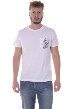 VERSACE Top, Herre, Hvid, M, Bomuld, Jersey Bomuld T-Shirt Sweatshirt