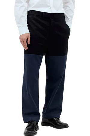 Thom Browne Jeans, Herre, Blå, XL, Bomuld, Cotton Gabardine Combo Bukser