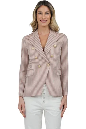 Circolo Jakke, Dame, Lyserød, S, Uld, Stilfuld Blazer