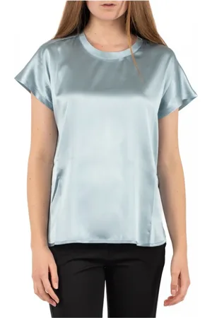 Pinko Bluser & Skjorter, Dame, Blå, S, Uld, Stilfuld Bluse i Pink