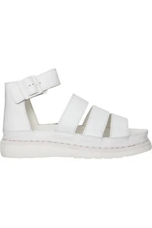 Dr. Martens Sko, Dame, Hvid, 39 EU, Læder, SandalClarissa flade sandaler