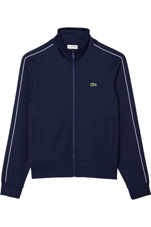 Lacoste Sweathshirts & Hoodies, Herre, Blå, XS, Bomuld, Blå Paris Jakke Sweatshirt