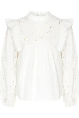 Max Mara Bluser & Skjorter, Dame, Hvid, XS, Bomuld, Taddeo Bluse
