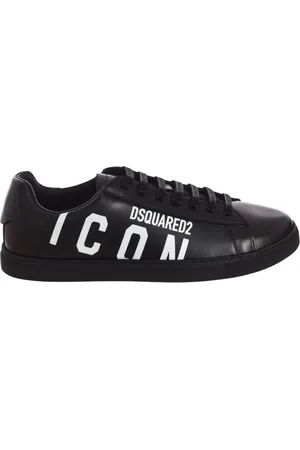Dsquared2 Sko, Herre, Sort, 43 EU, Læder, Low-top Sneakers