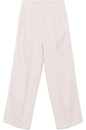 Golden Goose Bukser, Dame, Lyserød, 2XS, Uld, Flavia Wide Leg Bukser Lyserød