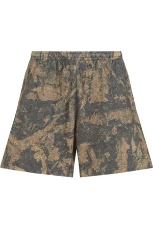 Acne Studios Shorts, Herre, Brun, S, Bomuld, Dry Mud Camo Bermuda Shorts