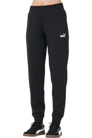 PUMA Bukser, Dame, Sort, M, Sort Glitter Logo Sporty Bukser