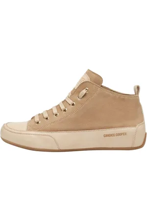 Candice Cooper Sko, Dame, Brun, 42 EU, Læder, Suede og poleret læder ankel sneakers