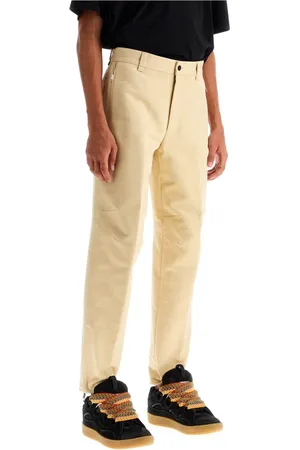 Lanvin Bukser, Herre, , M, Bomuld, Zippered Biker Gabardine Bukser