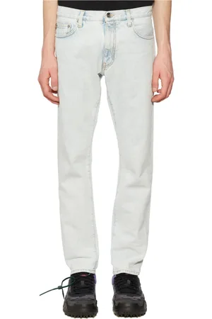 OFF-WHITE Jeans, Herre, Blå, W34, Denim, Lige jeans