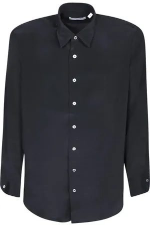 LARDINI Skjorte, Herre, Sort, M, Sort Sofistikeret Skjorte