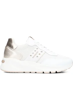 Nero Giardini Sko, Dame, Hvid, 39 EU, Læder, Hvide Sneakers med Aftagelig Indersål