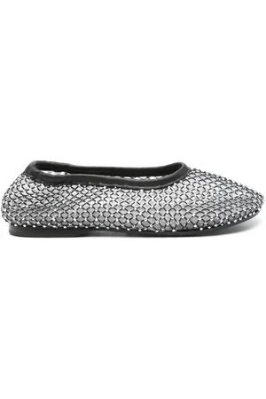 ALOHAS Sko, Dame, Grå, 38 EU, Ballarinas med rhinestones